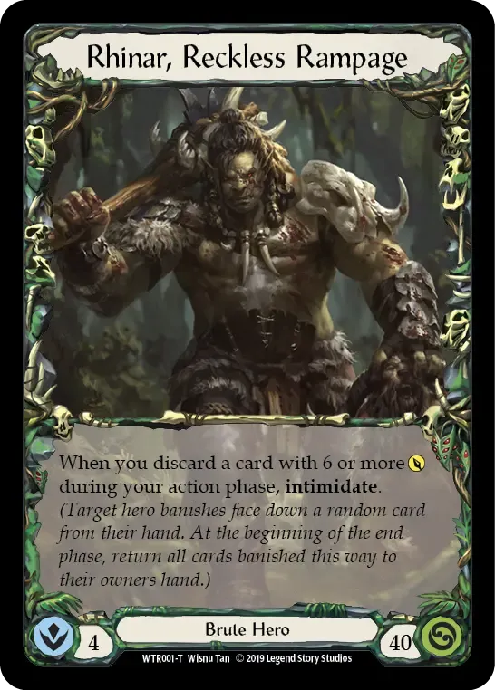 Rhinar, Reckless Rampage — Welcome to Rathe — Flesh and Blood