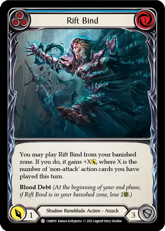 Rift Bind (Blue) — Chane - Blitz Deck — Flesh and Blood