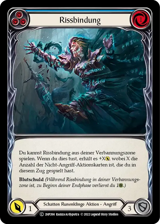 Rift Bind (Blue) — History Pack 2 - Black Label — Flesh and Blood