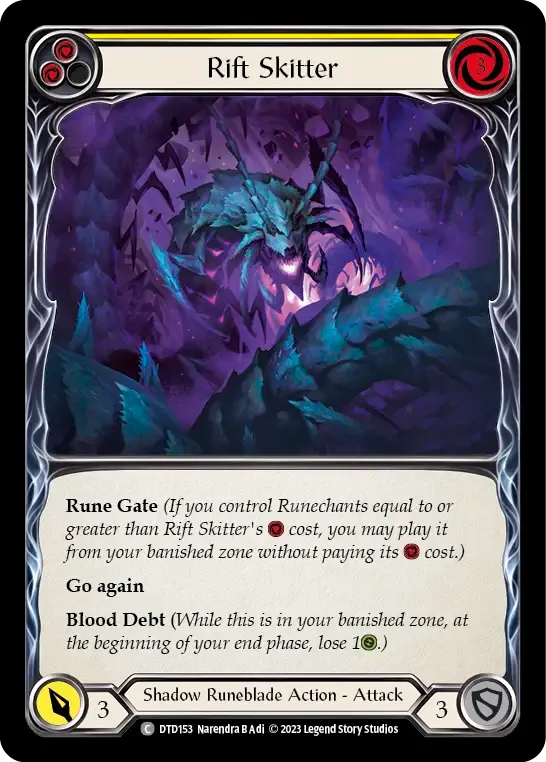 Rift Skitter (Yellow) — Dusk till Dawn — Flesh and Blood
