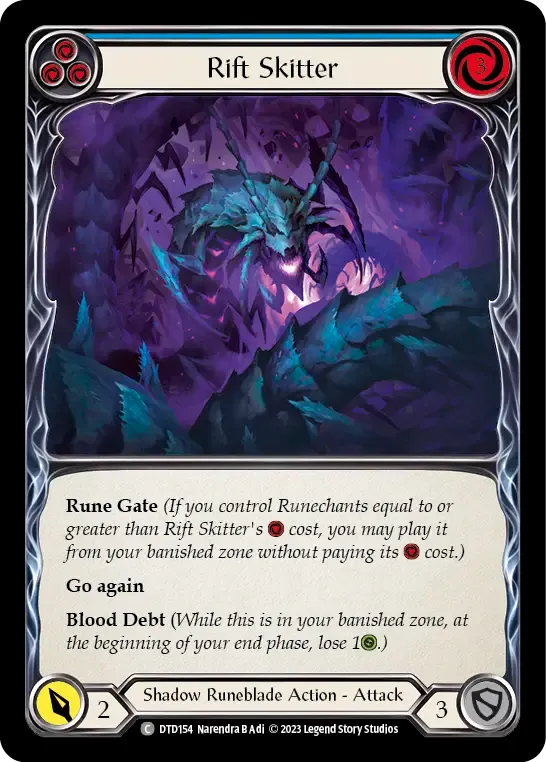 Rift Skitter (Blue) — Dusk till Dawn — Flesh and Blood