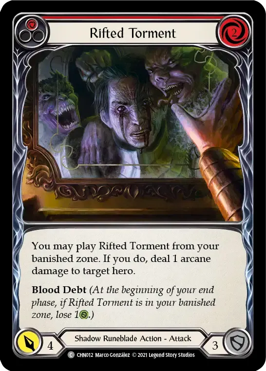 Rifted Torment (Red) — Chane - Blitz Deck — Flesh and Blood