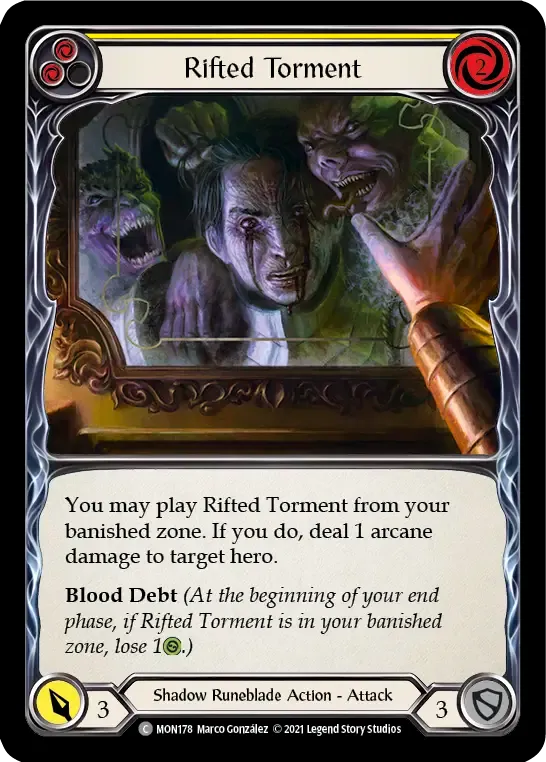 Rifted Torment (Yellow) — Monarch — Flesh and Blood