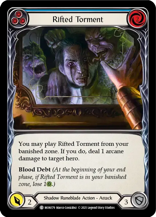 Rifted Torment (Blue) — Monarch — Flesh and Blood