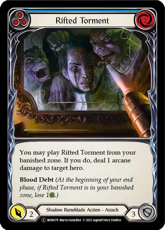 Rifted Torment (Blue) — Monarch - Unlimited — Flesh and Blood