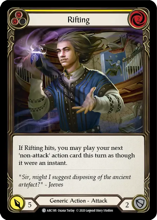 Rifting (Yellow) from Arcane Rising - Unlimited - Flesh and Blood