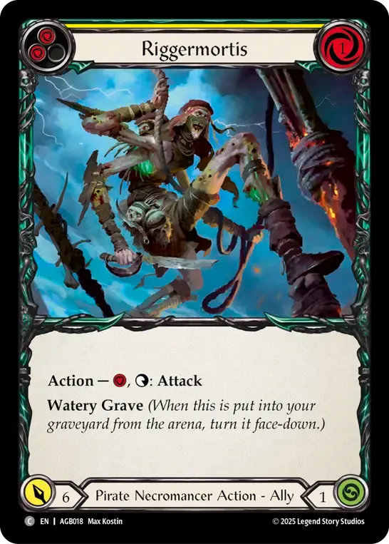 Riggermortis (Yellow) — Armory Deck - Gravy Bones — Flesh and Blood