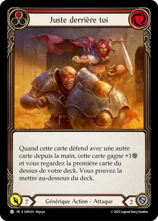 Juste derrière toi — Super Slam — Flesh and Blood
