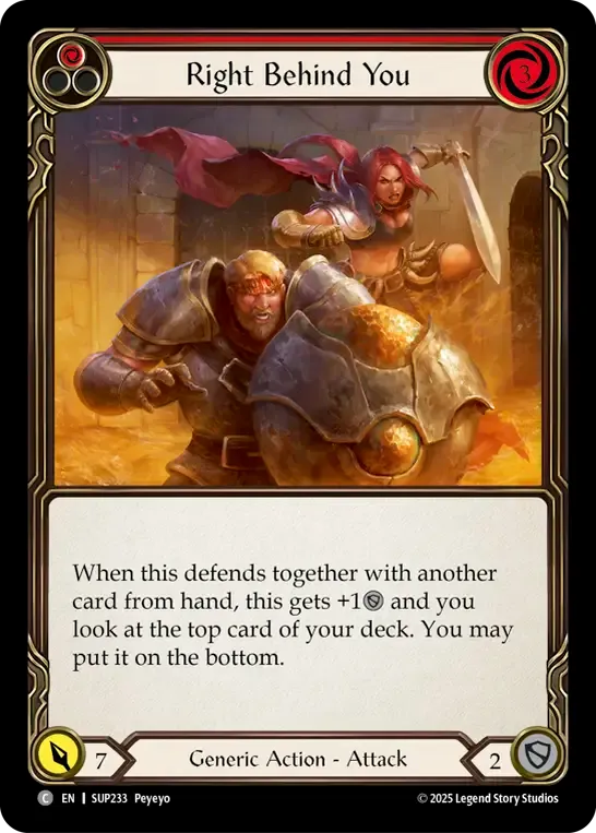 Right Behind You (Red) — Super Slam — Flesh and Blood