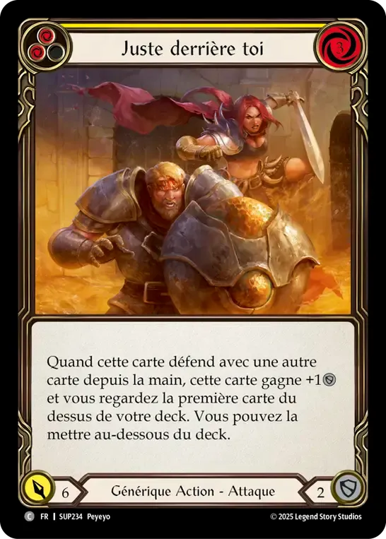 Juste derrière toi — Super Slam — Flesh and Blood