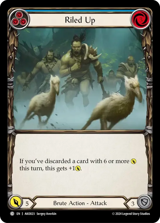 Riled Up (Blue) — Armory Deck - Kayo, Armed and Dangerous — Flesh and Blood