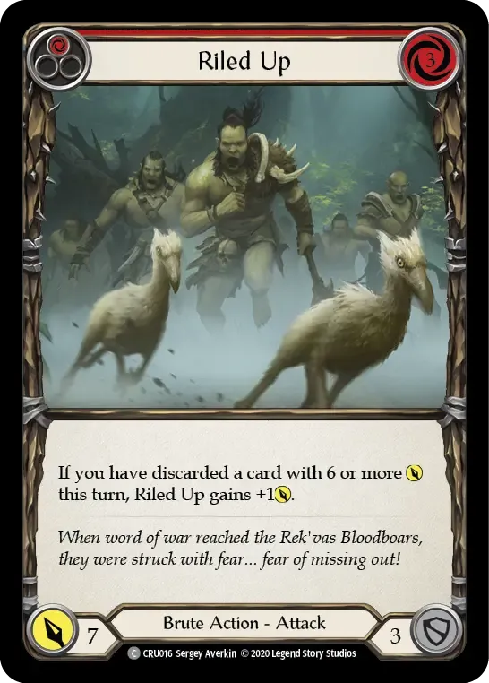 Riled Up (Red) from Crucible of War - Flesh and Blood