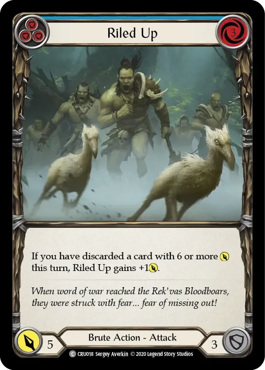 Riled Up (Blue) — Crucible of War — Flesh and Blood