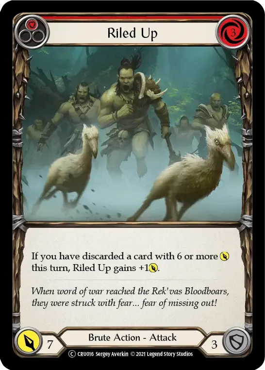 Riled Up (Red) — Crucible of War - Unlimited — Flesh and Blood