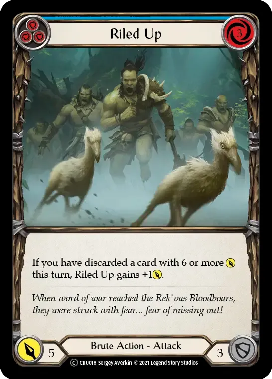 Riled Up (Blue) — Crucible of War - Unlimited — Flesh and Blood