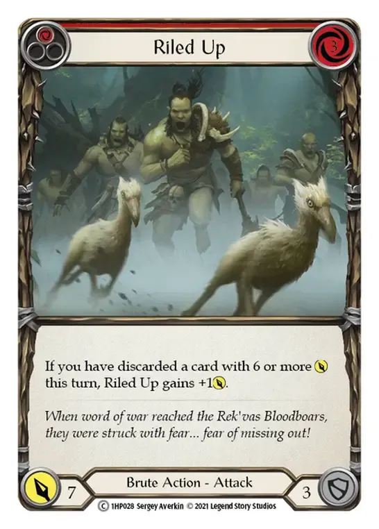 Riled Up (Red) — History Pack 1 — Flesh and Blood