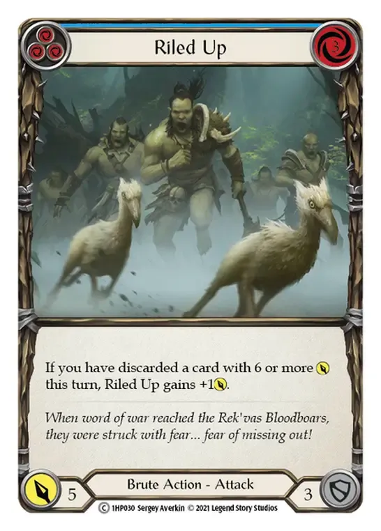 Riled Up (Blue) — History Pack 1 — Flesh and Blood
