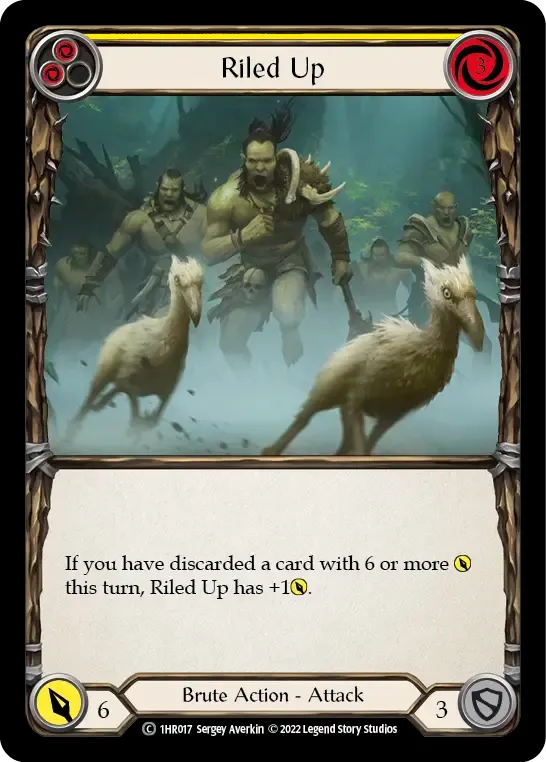 Riled Up (Yellow) — Rhinar - Blitz Deck — Flesh and Blood