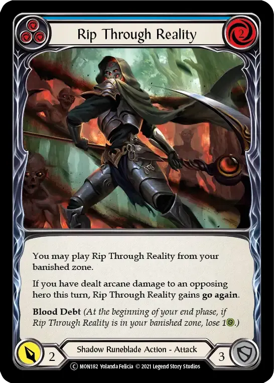 Rip Through Reality (Blue) from Monarch - Unlimited - Flesh and Blood