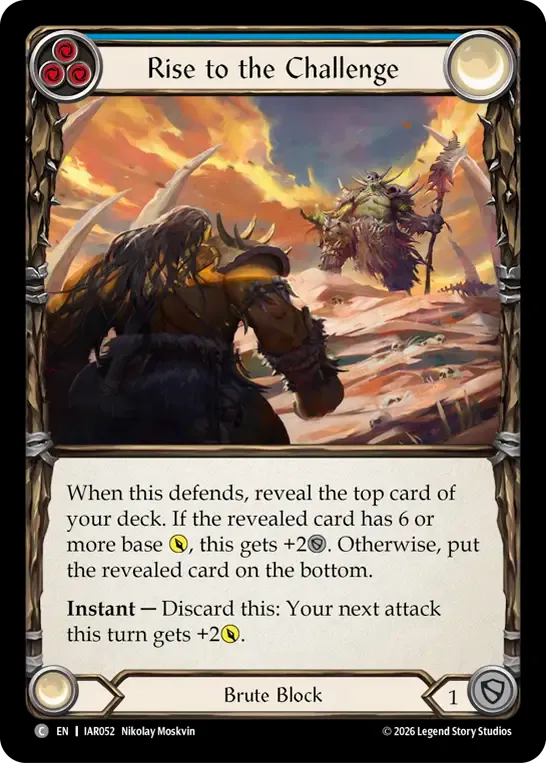 Rise to the Challenge (Blue) — Usurp the Shadow Throne — Flesh and Blood