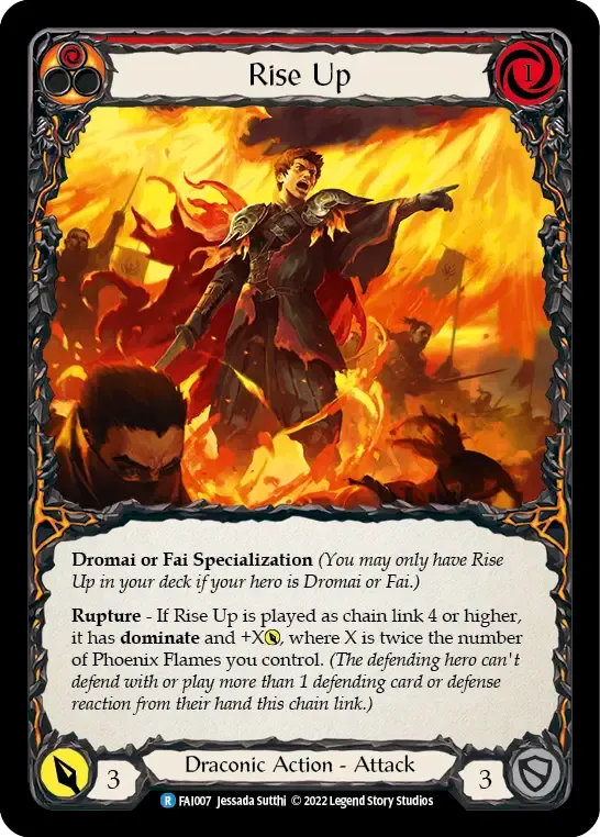 Rise Up (Red) — Fai - Blitz Deck — Flesh and Blood