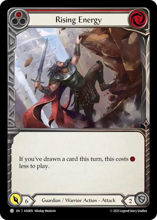 Rising Energy (Red) — Kassai - Heavy Hitters Blitz Deck — Flesh and Blood
