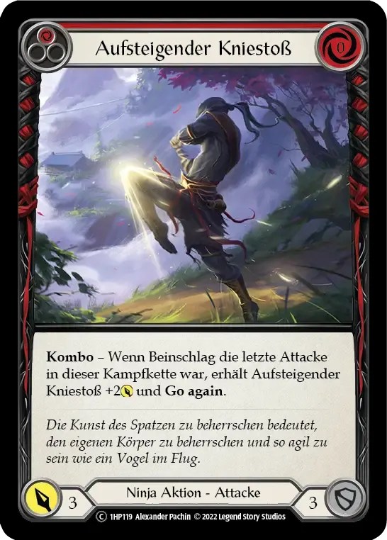 Rising Knee Thrust (Red) from History Pack 1 - Black Label - Flesh and Blood