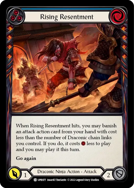 Rising Resentment (Blue) from Uprising - Flesh and Blood