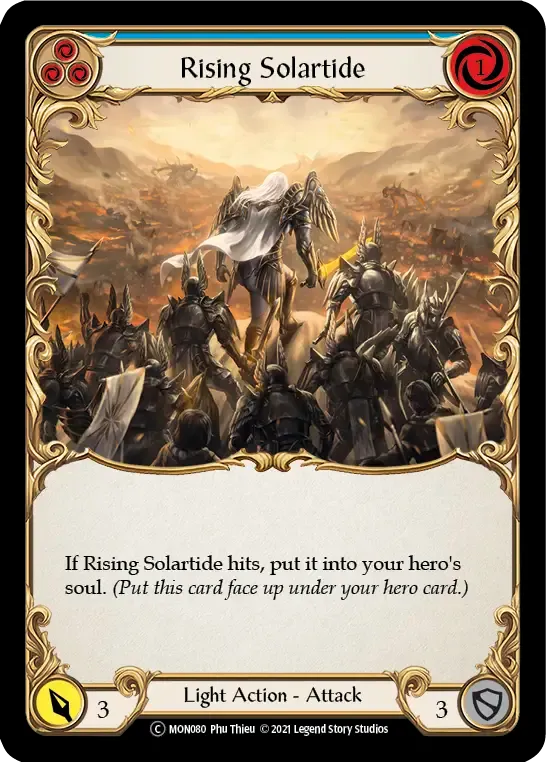 Rising Solartide (Blue) — Monarch - Unlimited — Flesh and Blood