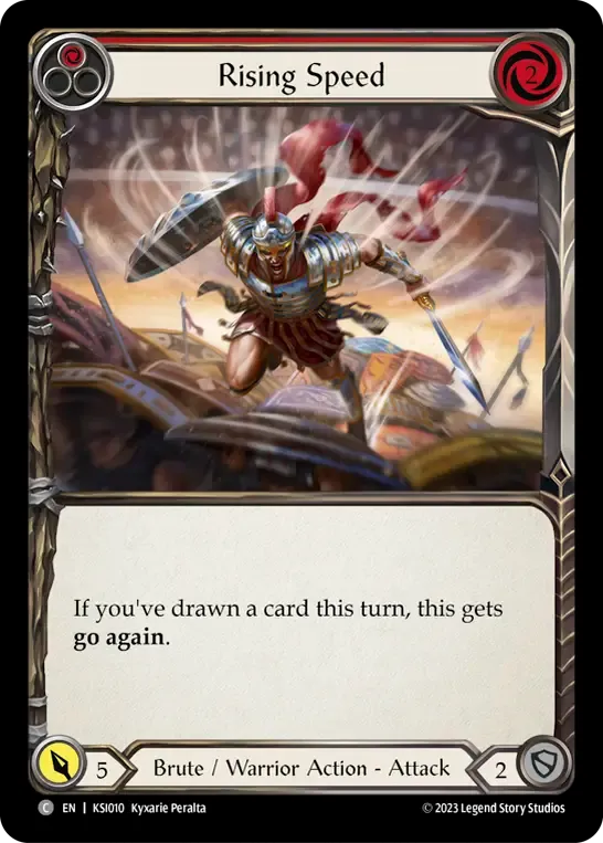 Rising Speed (Red) — Kassai - Heavy Hitters Blitz Deck — Flesh and Blood