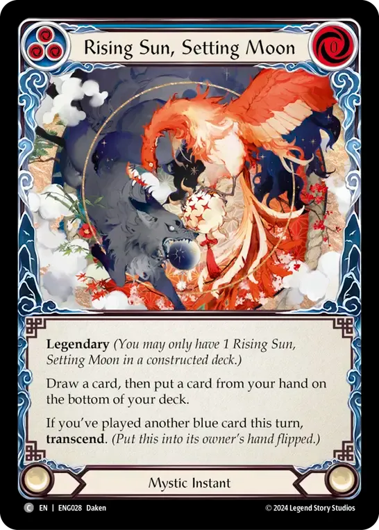 Rising Sun, Setting Moon (Blue) — Enigma - Blitz Deck — Flesh and Blood