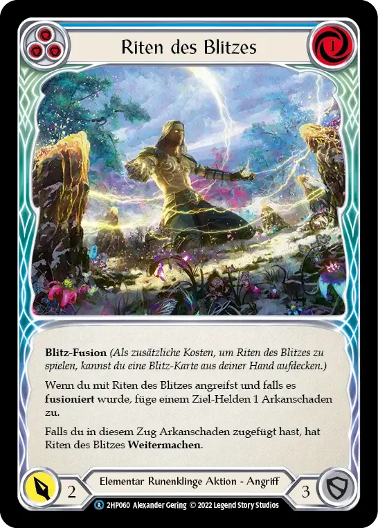 Rites of Lightning (Blue) — History Pack 2 - Black Label — Flesh and Blood