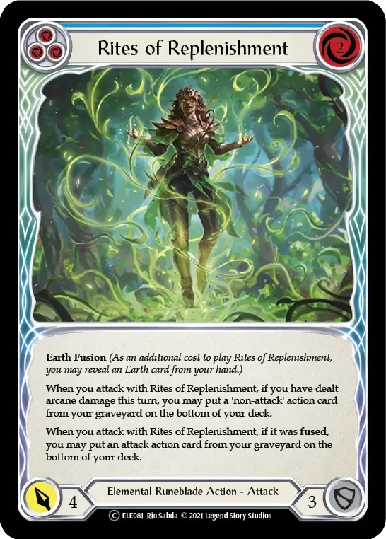 Rites of Replenishment (Blue) — Tales of Aria - Unlimited — Flesh and Blood