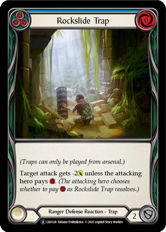Rockslide Trap (Blue) — Crucible of War - Unlimited — Flesh and Blood