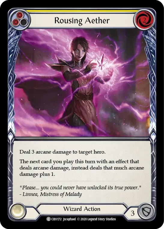 Rousing Aether (Yellow) — Crucible of War — Flesh and Blood