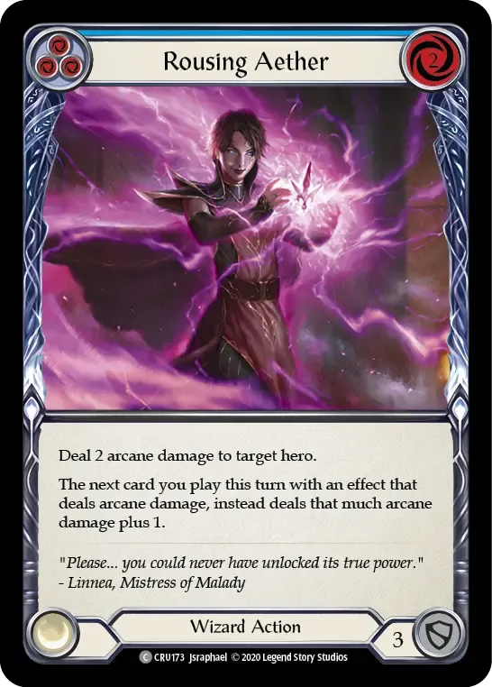 Rousing Aether (Blue) — Crucible of War — Flesh and Blood