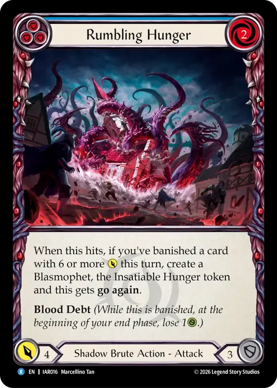 Rumbling Hunger (Blue) — Usurp the Shadow Throne — Flesh and Blood