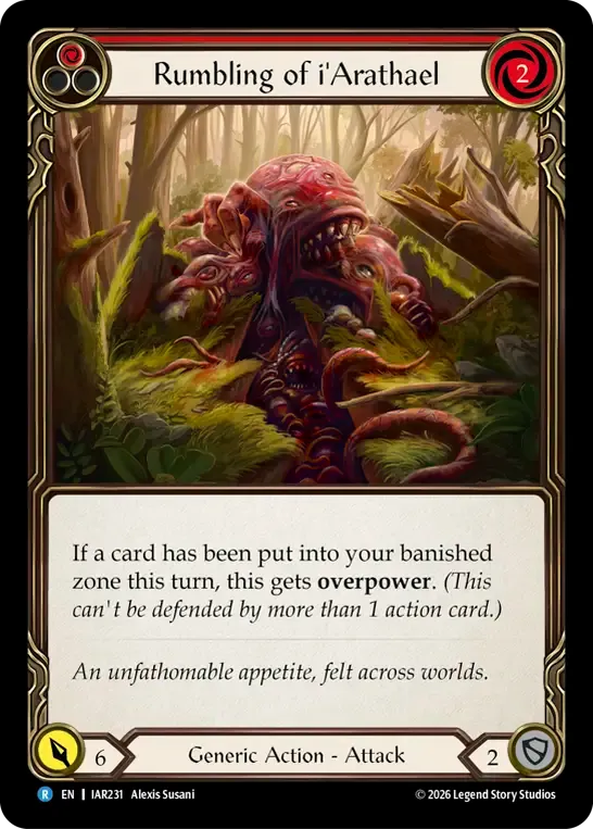 Rumbling of i'Arathael (Red) — Usurp the Shadow Throne — Flesh and Blood