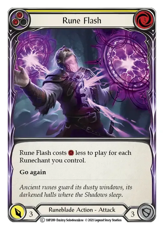Rune Flash (Yellow) — History Pack 1 — Flesh and Blood