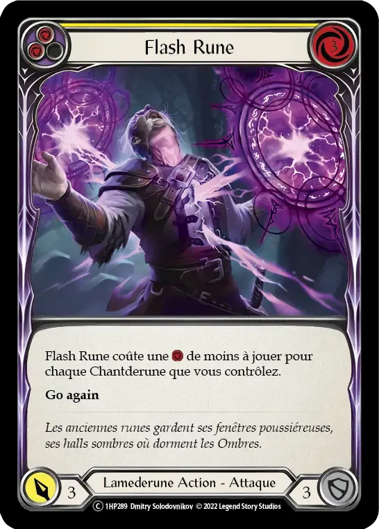 Flash Rune from History Pack 1 - Black Label - Flesh and Blood