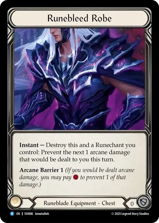 Runebleed Robe — Silver Age Chapter 1 - Viserai — Flesh and Blood