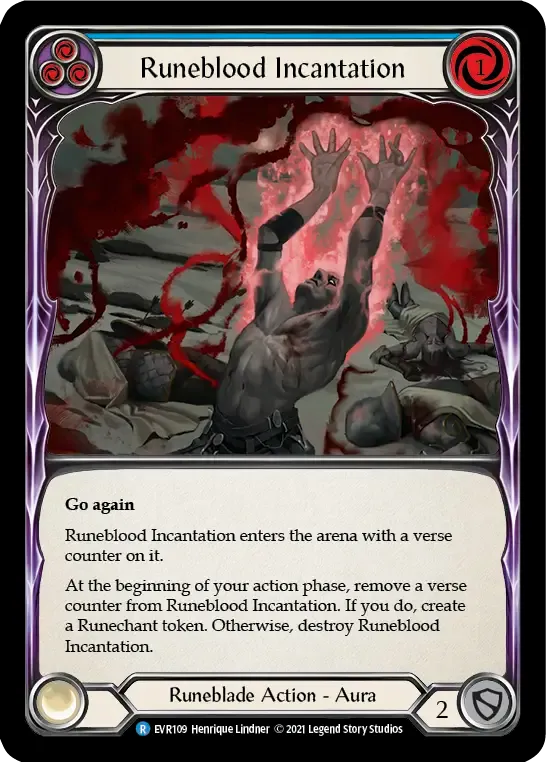 Runeblood Incantation (Blue) — Everfest — Flesh and Blood