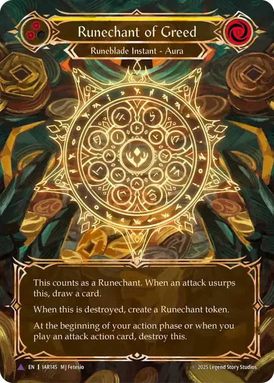 Runechant of Greed — Omens of the Third Age — Flesh and Blood