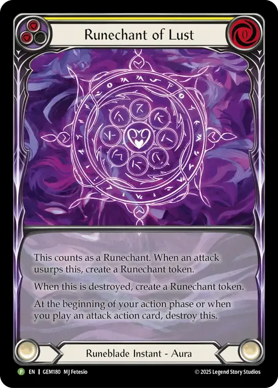 Runechant of Lust — GEM - Pack 5 — Flesh and Blood