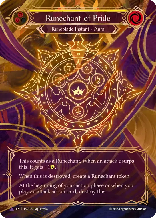 Runechant of Pride from Omens of the Third Age - Flesh and Blood
