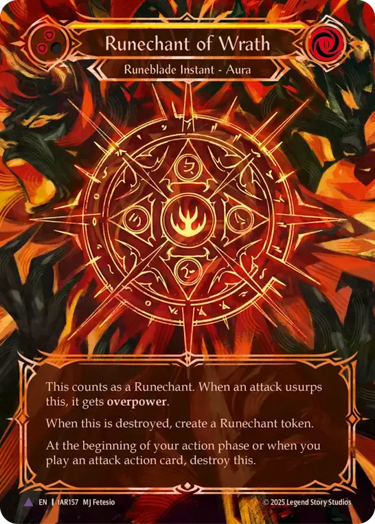 Runechant of Wrath from Omens of the Third Age - Flesh and Blood