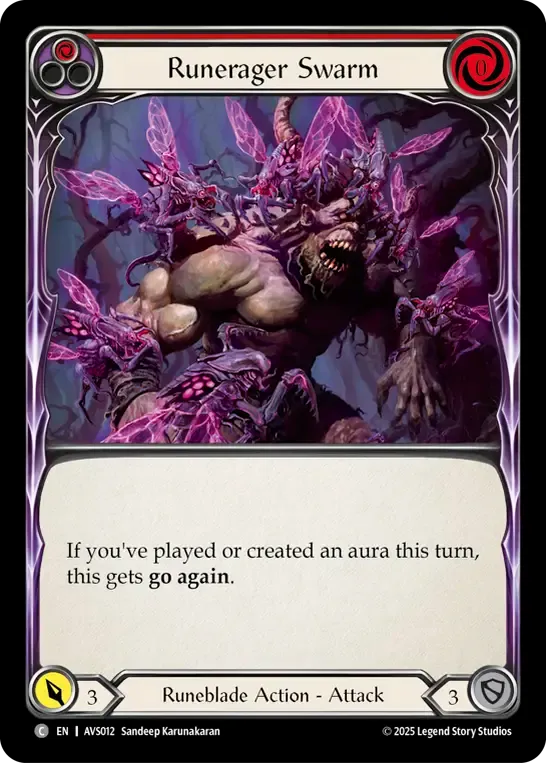 Runerager Swarm (Red) — Armory Deck Legends - Viserai, Rune Blood — Flesh and Blood