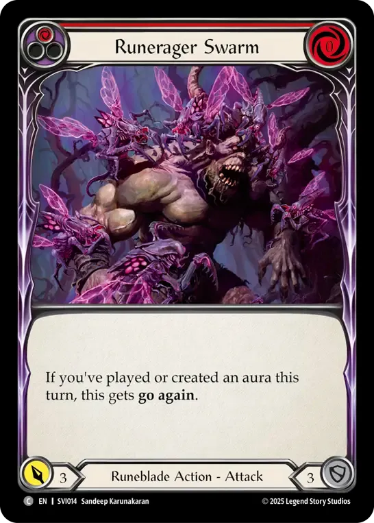 Runerager Swarm (Red) from Silver Age Chapter 1 - Viserai - Flesh and Blood