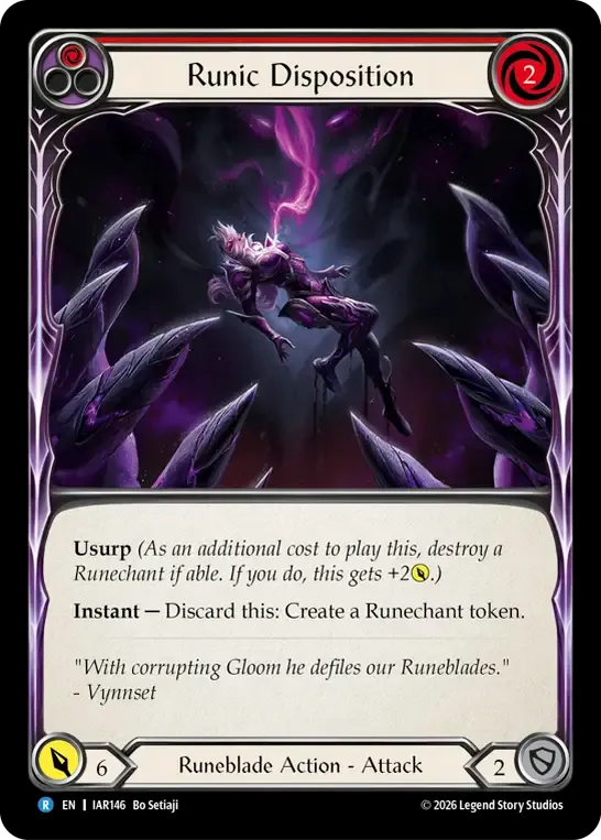 Disposition runique — Usurp the Shadow Throne — Flesh and Blood