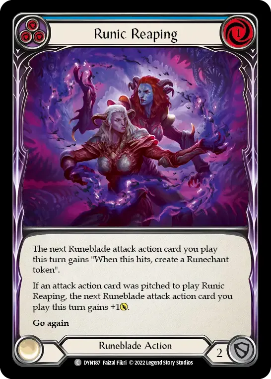 Runic Reaping (Blue) — Dynasty — Flesh and Blood